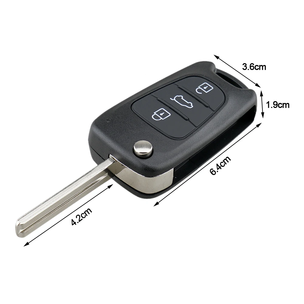 New Remote Key Shell For Hyundai I20 I30 IX35 I35 Accent Kia Picanto Sportage K5 3 Buttons Flip Folding Remote Key Case