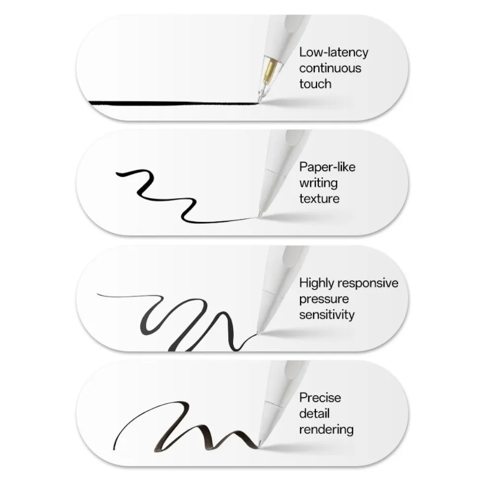 6PCS/Set Wear-Resistant Mixed Pen Tip Set No delay Flexible Stylus Nib Continuous touch for Apple Pencil 1/2 USB-C Pro
