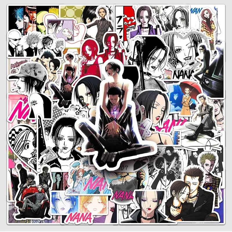 10/50Pcs Anime NANA Graffiti Stickers Cool Girl Oosaki Nana Komatsu Nana Creative Guitar Phone Computer Decoration Waterproof