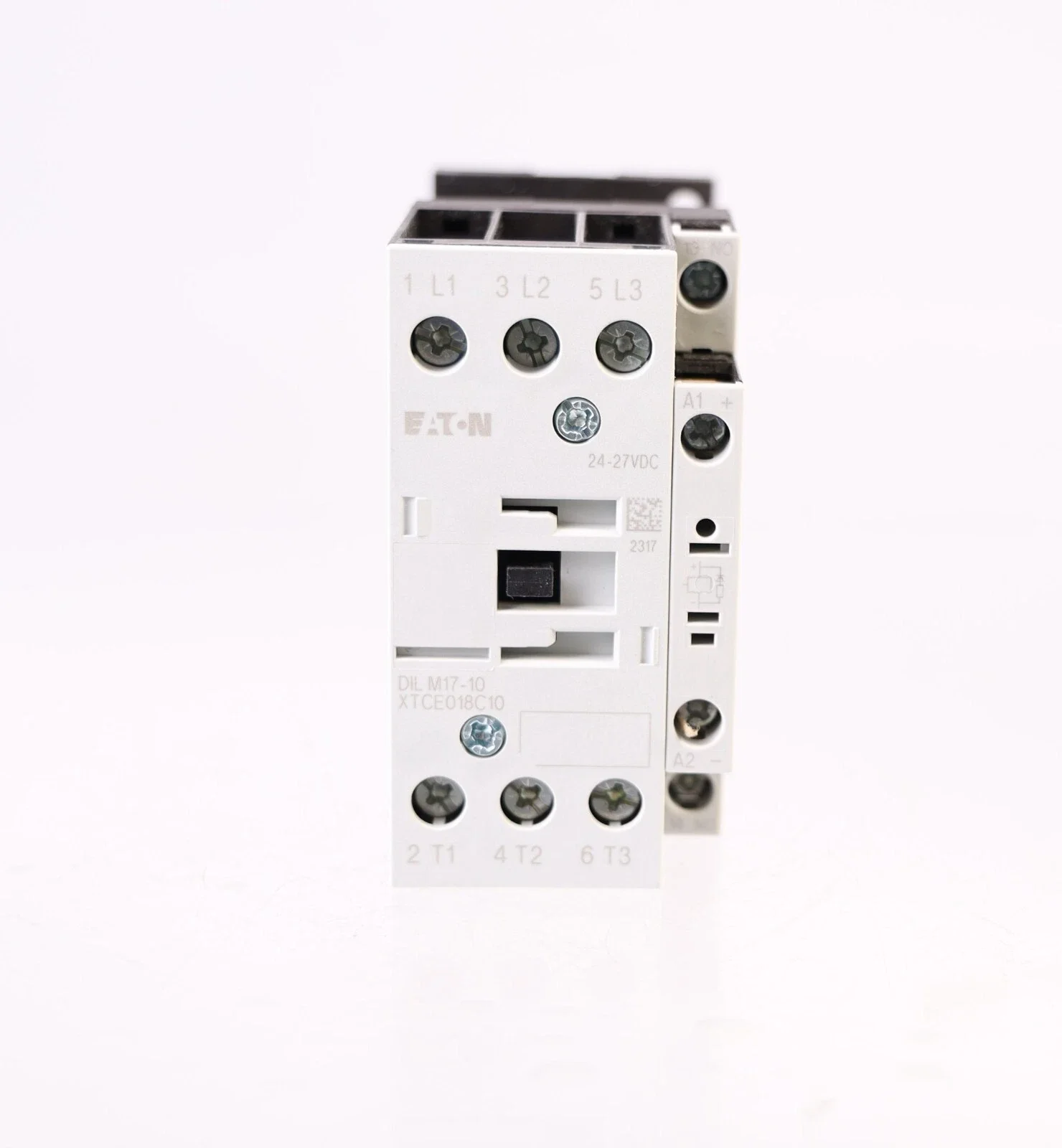 DILM17-10(RDC24) 277018 Contactor, 3 pole, 380 V 400 V 7.5 kW, 1 N/O, RDC 24: 24 - 27 V DC, DC operation, Screw terminals