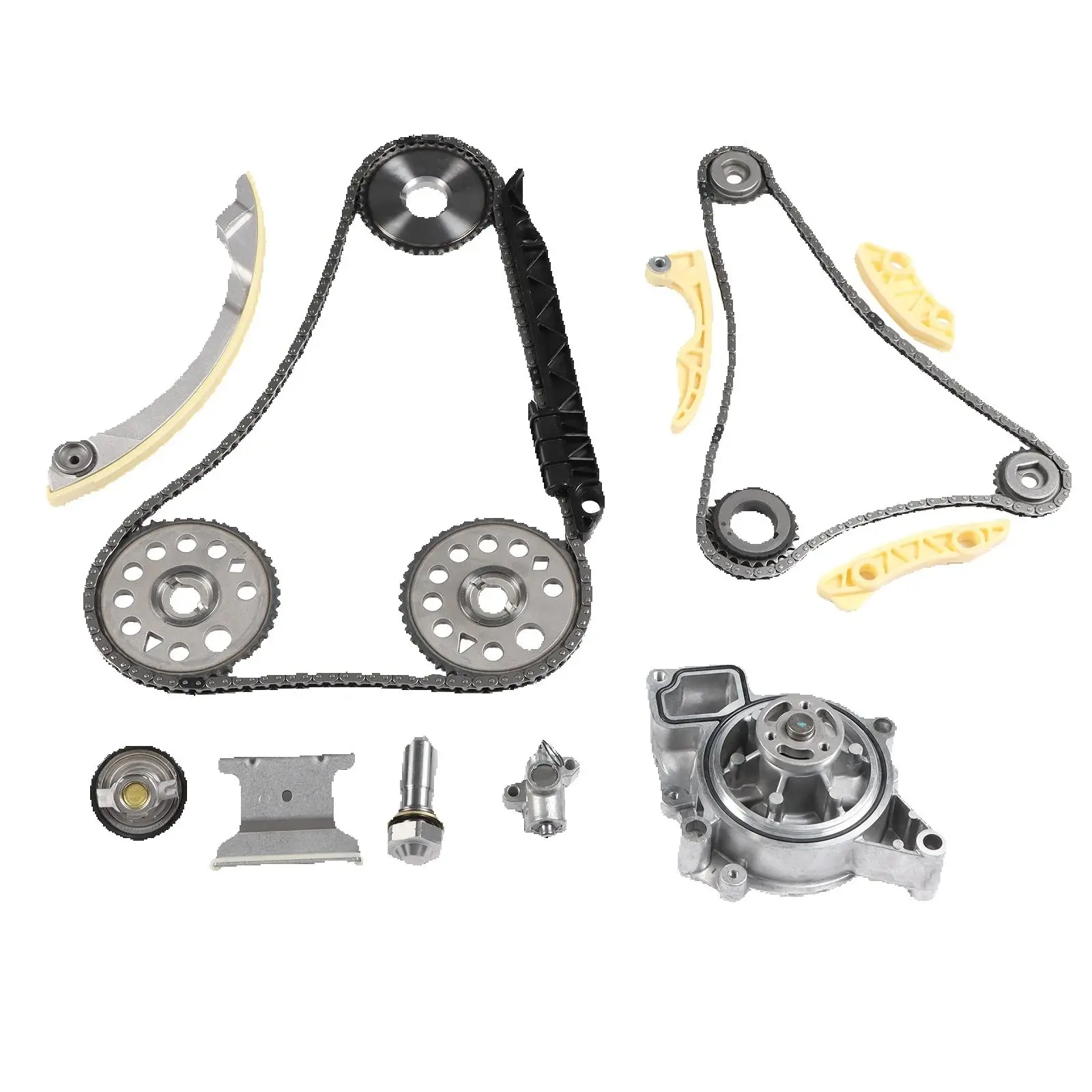 1Set Timing Chain Water Pump Thermostat 9-4201S 9-4202S FOR Chevrolet Cavalier 2002-2005 2.2L