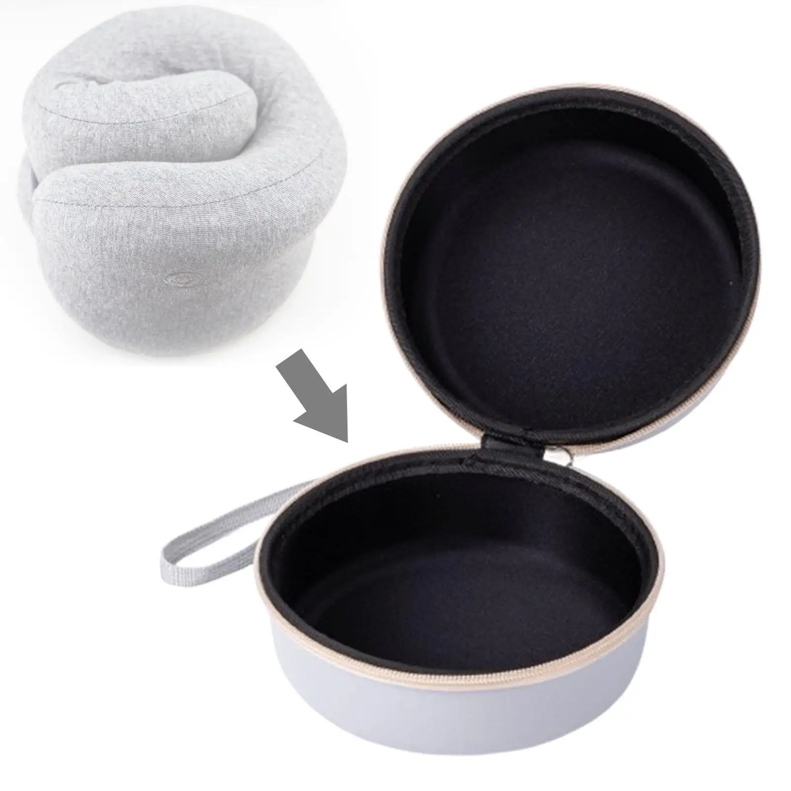 

Travel Neck Pillow Box Pillow Protector EVA Hard Case Multifunctional for Travel