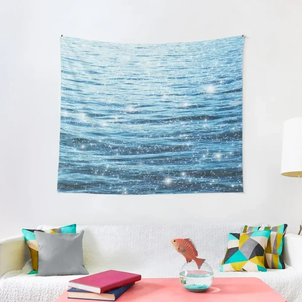 

Sparkly Blue Ocean Tapestry Room Decore Aesthetic Bedroom Decor Aesthetic Decoration For Rooms Tapestry