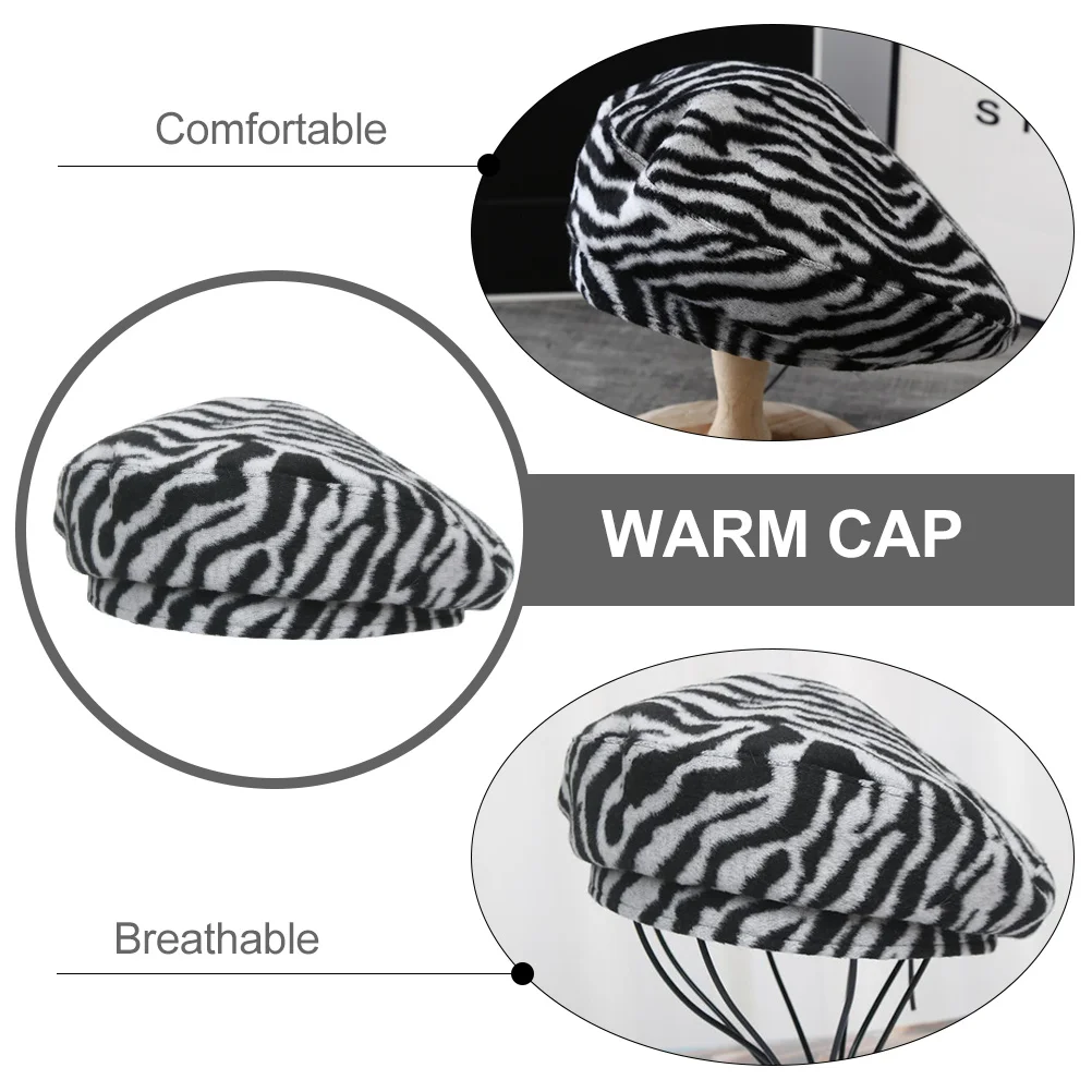 Berets Good-looking Hat Women Warm Female Cap Plush for Hats