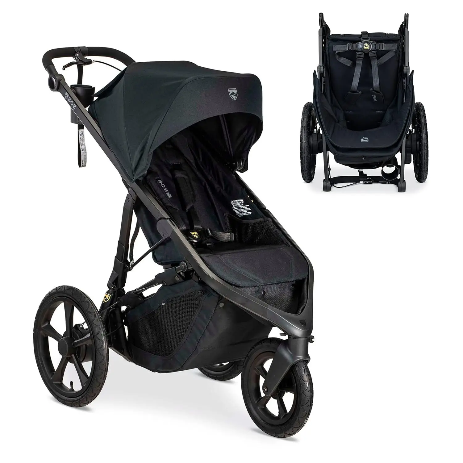 

Wayfinder Jogging Stroller with Independent Dual Suspension, Air-Filled Tires, and 75-Pound Weight Capacity, Nightfall