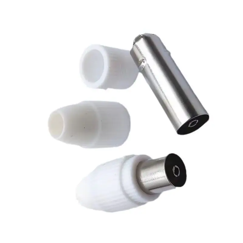 2/5/10 stücke 9,5 TV RF Freies Schweißen RF Fernsehen Männlich ODER Buchse Stecker Terminal Antenne Adapter Weiße Farbe C5
