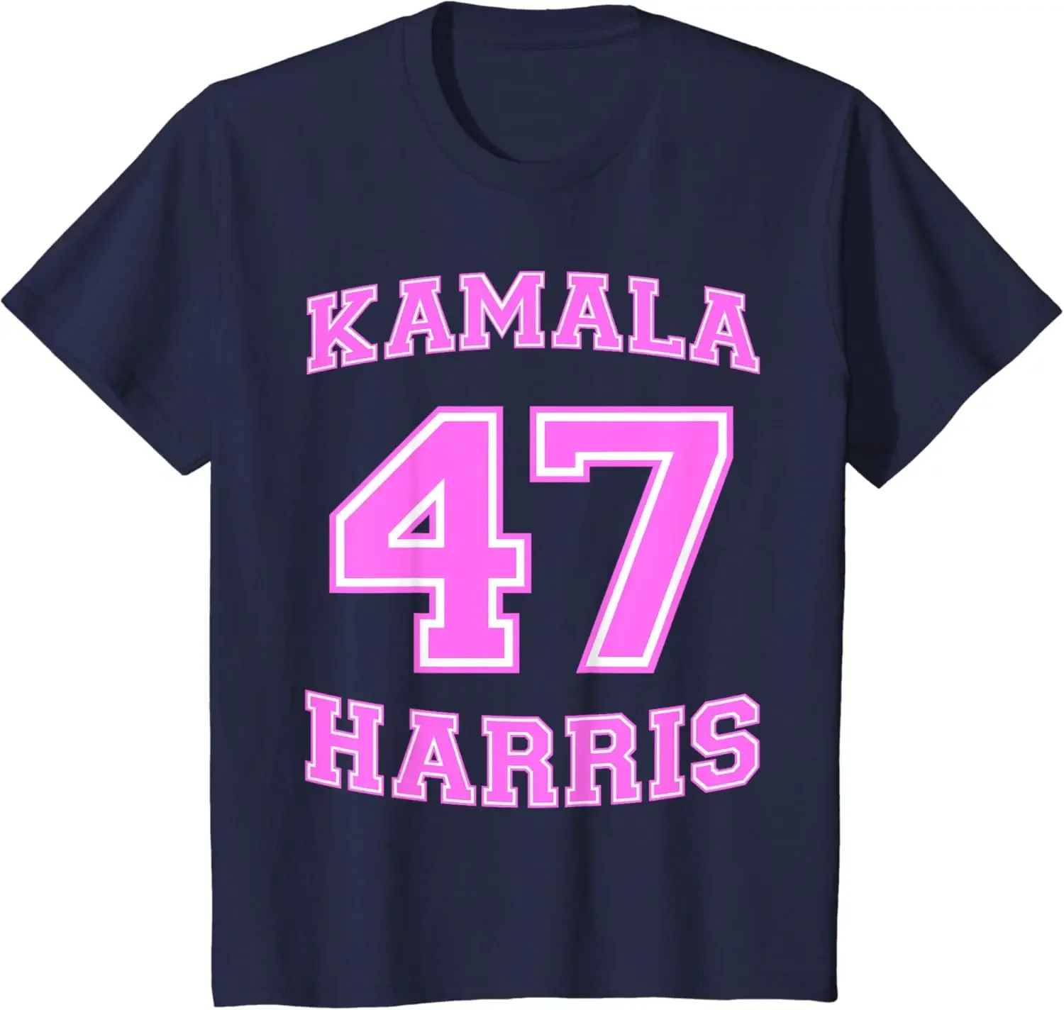 2024 New Style Varsity First Woman President Kamala Harris  Printed T-shirt Top  47 for Good Short Sleeve Tops Tee