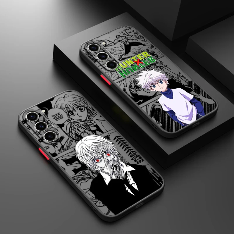 Hunter×Hunter Anime For Samsung S24 S23 S22 S21 S20 S10 FE Note 20 10 Ultra Lite Plus Frosted Translucent Phone Case