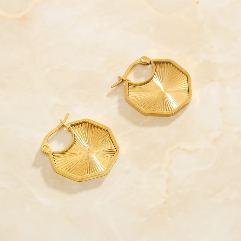SOMMAR best friends 18KGP Gold plated Maiden hoop earrings niche design odd-shaped earrings women earring bone