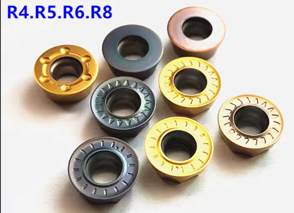 HUAZHICHUN-Centre d'usinage de fraiseuse CNC, Iconcutter R6R5, Carbide RPMT1204MO, RPMW1003MO