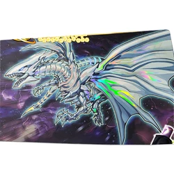 YGO Shinny Playmat Tearalaments Raino Heart Foil Holographic Mouse Mat Holo Playmat Collect Game Mat Mouse Pad with Storage Bag