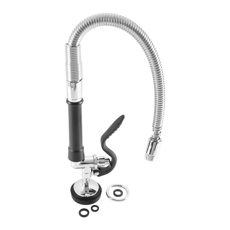 

HLZS-Pre Rinse Sprayer Valve With 44" Hose, Commercial Sink Sprayer Valve Assembly Including Flexible Stainless Steel Hose