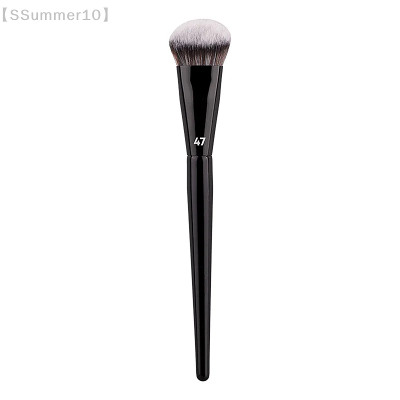 【SSummer10】Single Flat Round Tube Foundation Brush with Box - Powder Blush Concealer Skin-Friendly Makeup Tool【SS】