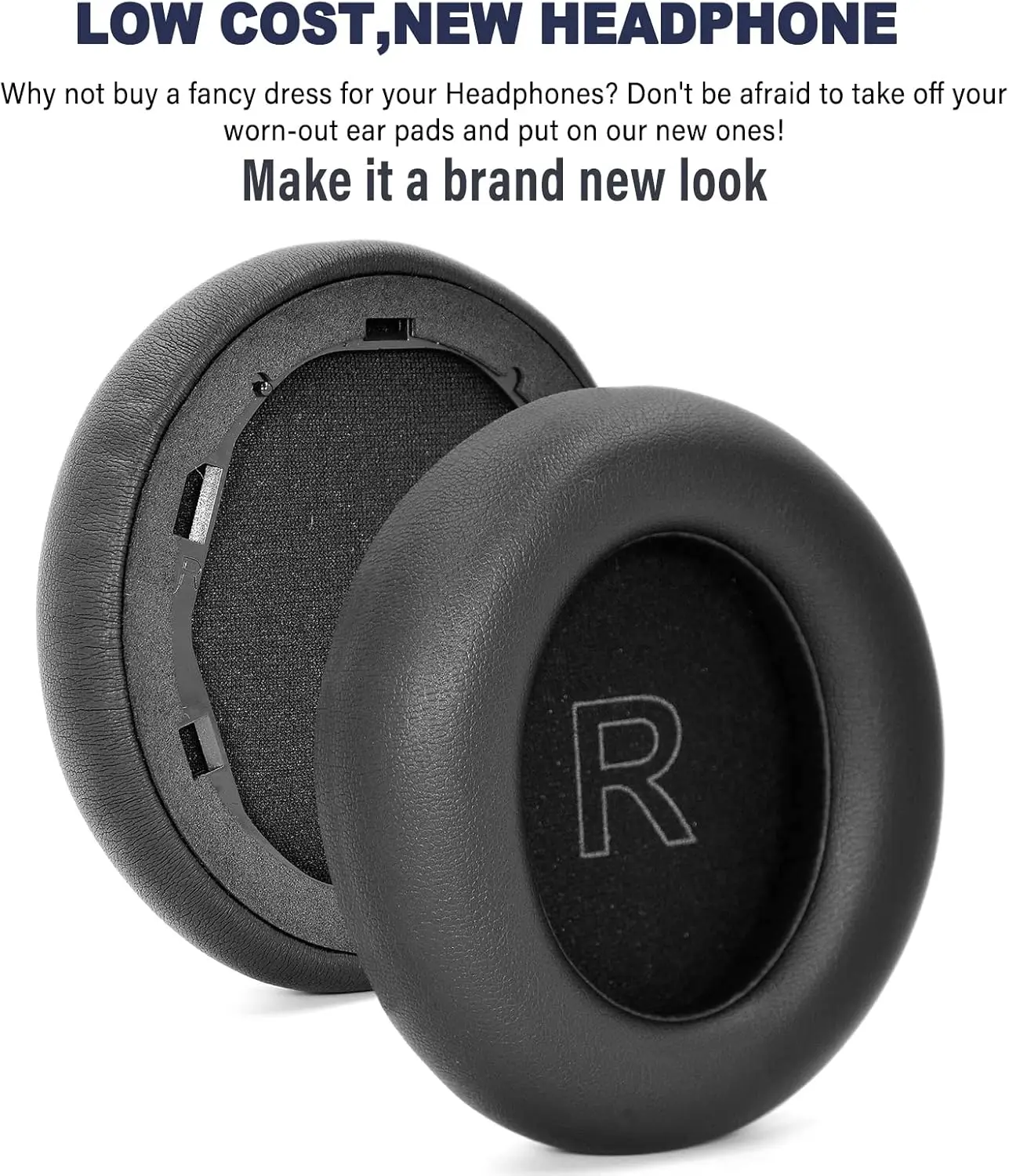 Life Q30 Q35Ear Pads Сменные амбушюры из пенопласта Мягкие протеиновые кожаные амбушюры, совместимые с Anker Soundcore Life Q30/Q30