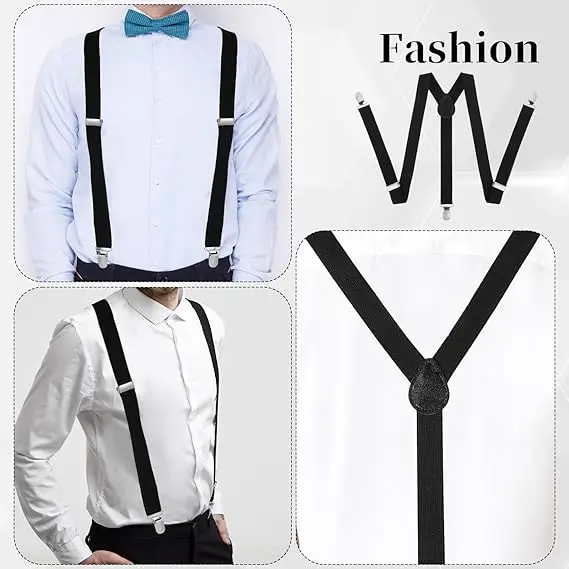 جديد 1 قطعة/2 قطعة الحمالات للرجال السراويل الملابس الكبار الحمالات رجل إمرأة حفل زفاف الصلبة الألوان دعوى تنورة مع الأشرطة الأقواس #4