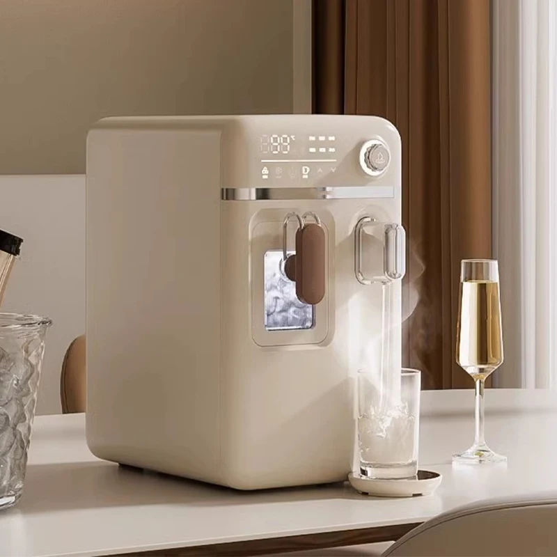 #Home Use Compact Countertop Water Dispenser Fully Automatic Smart Hot & Cold Dual-Use Ice Maker with Integrated Dispenser