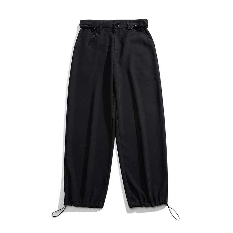 LAPPSTER Korean Fashions Baggy Joggers Pants 2023 Overalls Black Oversized Japanese Harajuku Sweatpants Casual Wide Leg Pants