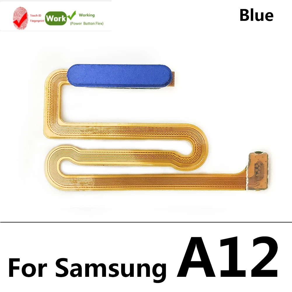 Finger abdrucks canner für Samsung A12 A125 M12s M127 ID Home Button Finger abdruck Menü Rückgabe Schlüssel erkennungs sensor Flex kabel