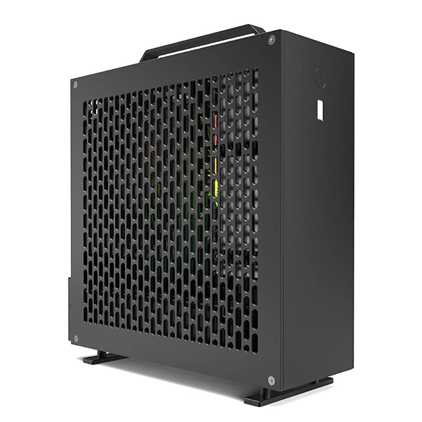 A24-V5 2.0 Dual Slot Case For Single Display 1u Power Supply Itx Chassis with Double Chamfer
