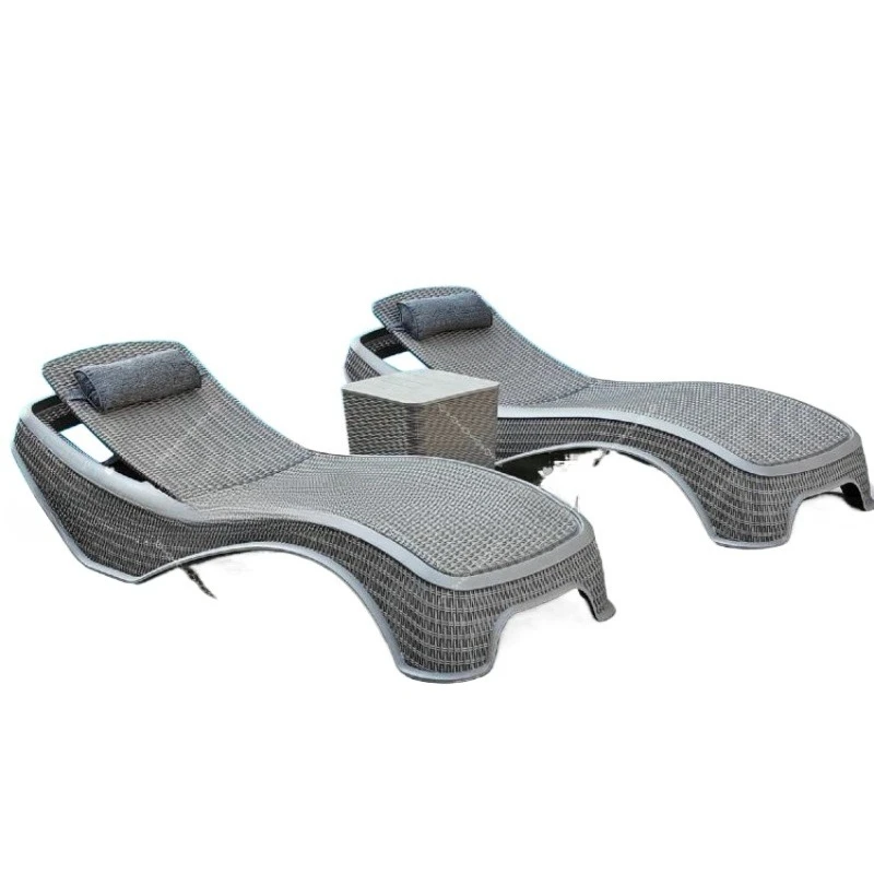 Swimming Pool Outdoor Recreation Chairs Bed and Breakfast Hotel Baths Hot Spring Swimming Pool Foldable Plastic Beach Chair
