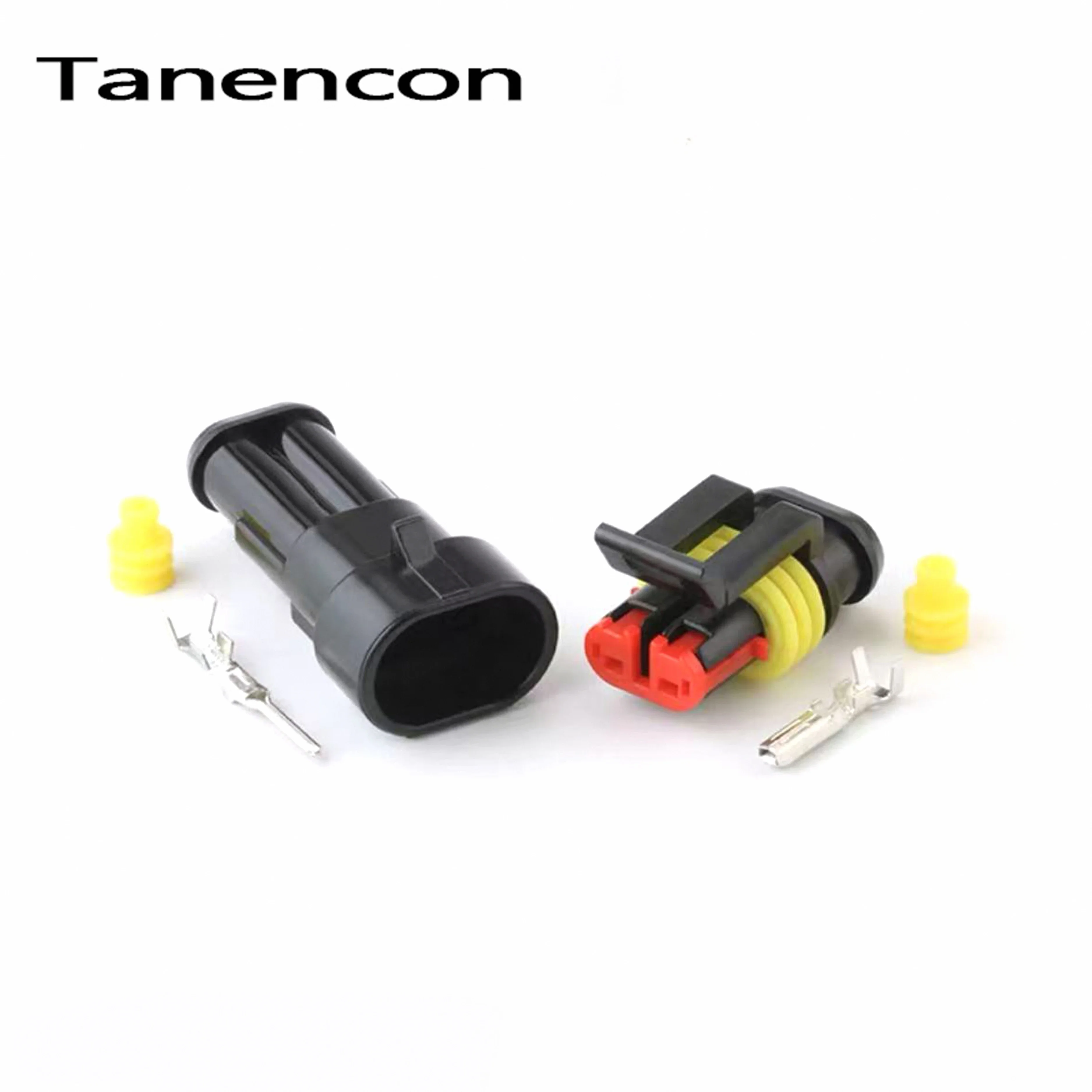 5 Set 2 Pin  Car Waterproof Electronic Wire Connector  Tail clip Male Female AMP Cable Electrical Harness Plug 282080-1 282104-1
