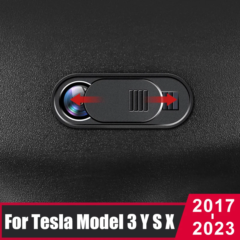 

WebCam Cover Shutter Magnet Slider Plastic Universal Antispy Camera Cover For Tesla Model X S 3 Y 2016- 2022 2023 Accessories