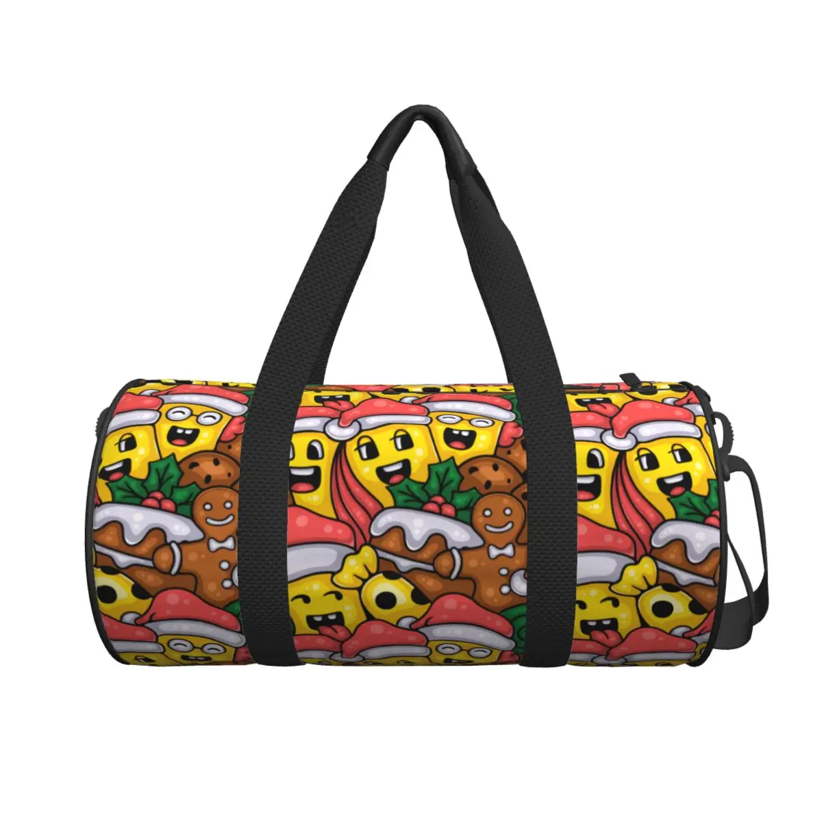 

Couple Travel Bag Christmas Doodle Gym Bag Large Cute Kids Oxford Design Handbag Novelty Fashion Sports Bag