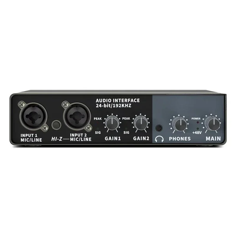 Music external condenser microphone, recording Usb audio interface sound card