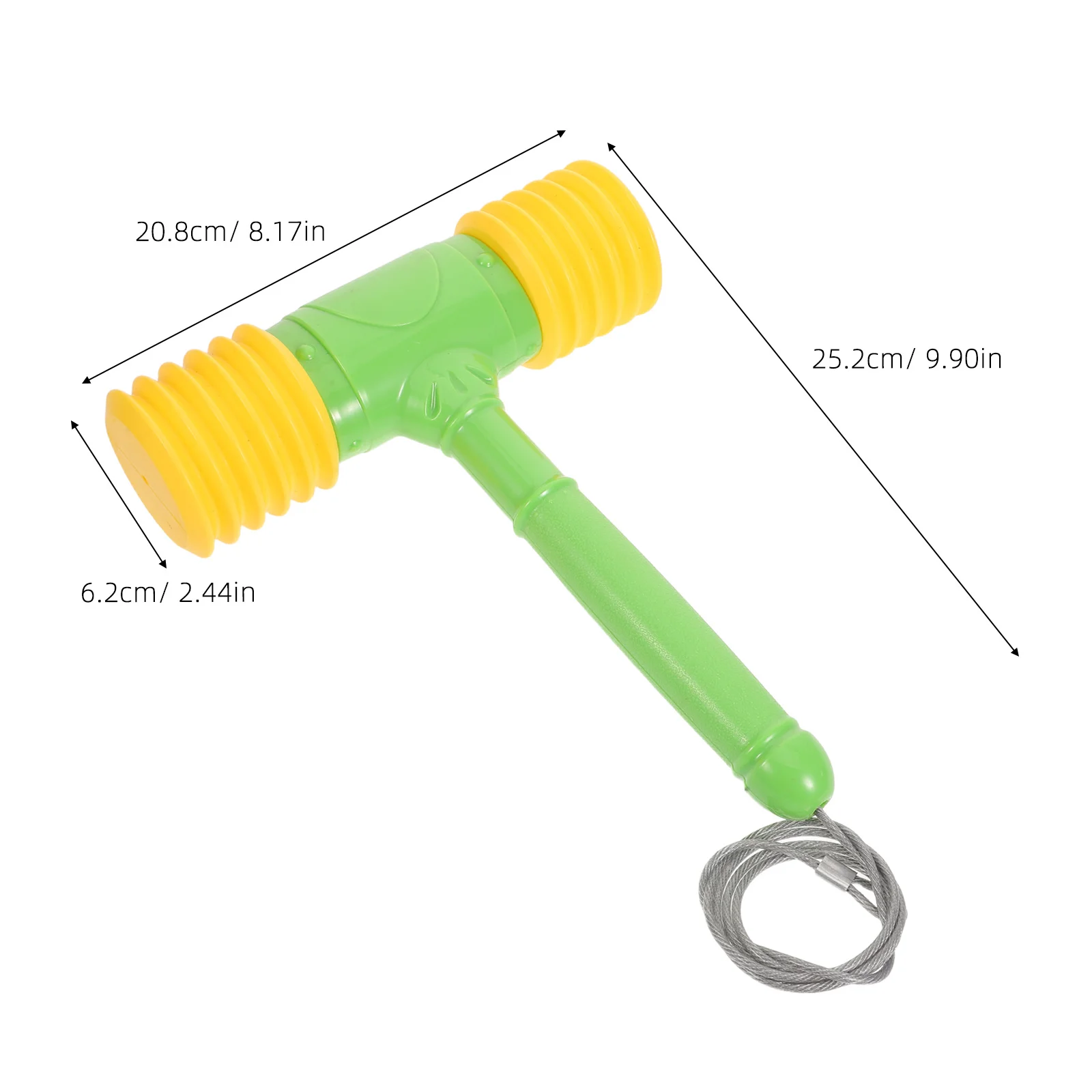 Maillet de frappe pour enfants, accessoires de jeu de frappe, marteau en plastique jaune, améliore la Coordination œil-main, divertissement Portable amusant en famille