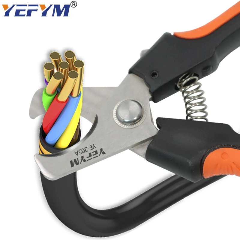 YE-205/205A Cable Cutter Stripper Pliers Industrial Level Cutter Ability 24mm²/38mm² Diameter 10mm/16mm 5CR13 Steel Tools