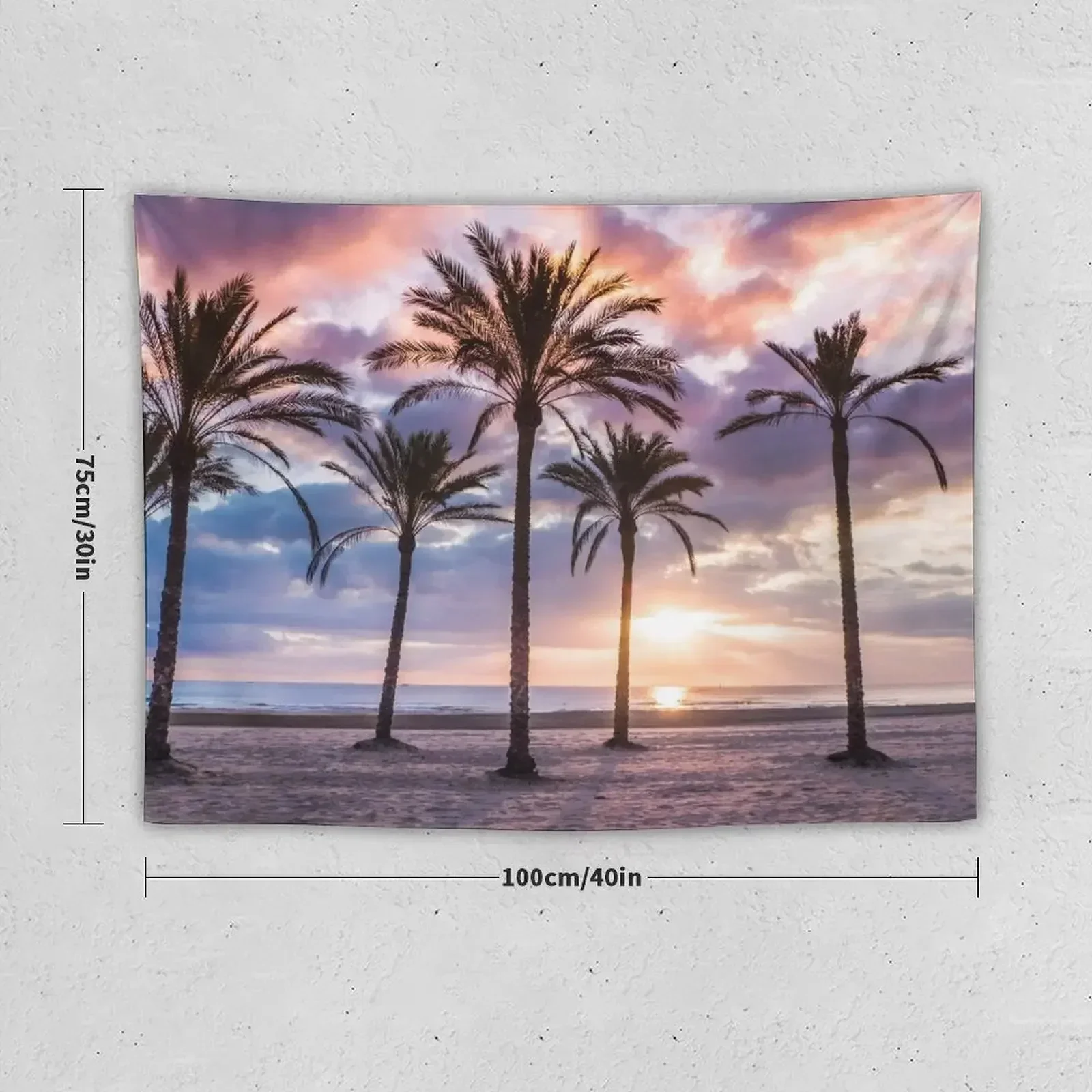 It Is Sunrise Time On Colorful Beach Tapestry Home Decorators On The Wall Decoration Aesthetic Wall Decor Hanging Tapestry