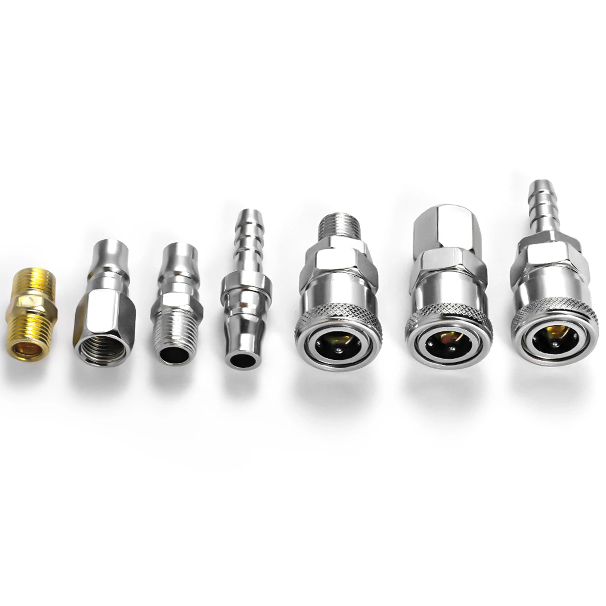 Imagem -03 - Nitto Estilo Acoplamento Pneumático Conector Rápido ar Compressor Connector Tools 18 Pcs Aço Inoxidável