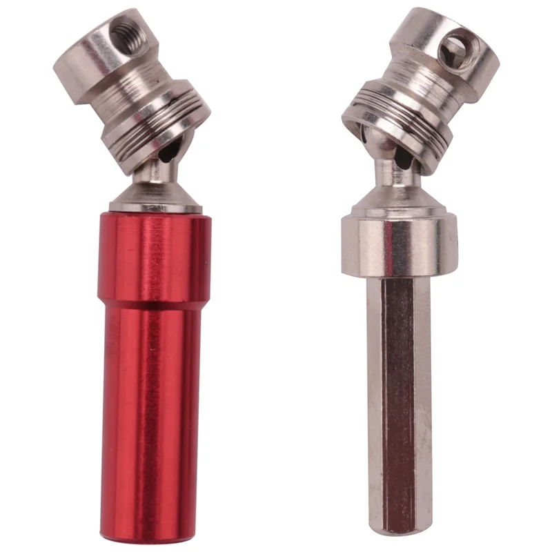 3X โลหะด้านหลังเพลาขับ Cvd สําหรับ Wltoys 12428 12423 1/12 Rc รถ Crawler สั้นรถบรรทุกอัพเกรด Hop-Up อะไหล่, สีแดง - [A68T]