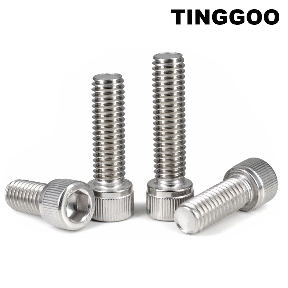 

2/10/50pcs UNF UNC 0# 2# 4# 6# 8# 10# 12# US Fine Coarse Thread 304 Stainless Steel Hex Hexagon Socket Allen Cap Head Bolt Screw