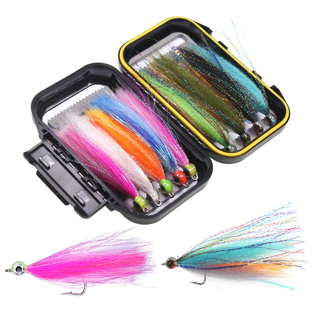 9pcs Slinky Fiber Streamer Fly Kit Epoxy Barbed Fish Hook 3D Fish Eye Clouser Minnow Fly Trout Bass Pike Muskie Fishing Lures - AliExpress 18 9pcs Slinky Fiber Streamer Fly Kit Epoxy Barbed Fish Hook 3D Fish Eye Clouser Minnow Fly Trout Bass Pike Muskie Fishing Lures - AliExpress 18