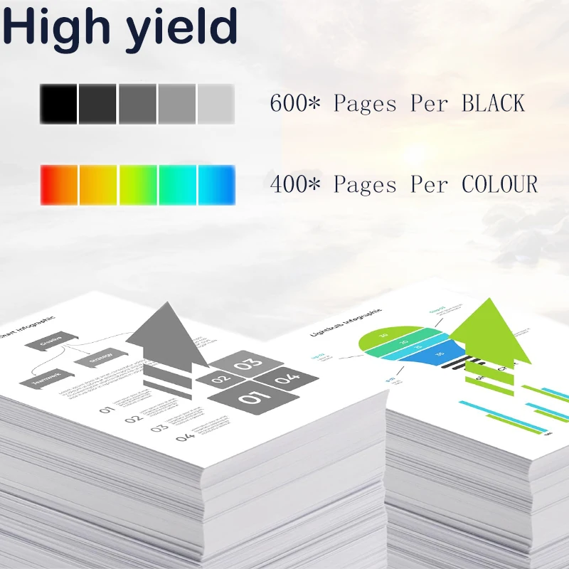 vilaxh HP 305 HP 305 XL 잉크 카트리지 HP Deskjetseries 4100 1212 1255 4122 6422 6430 2332 305