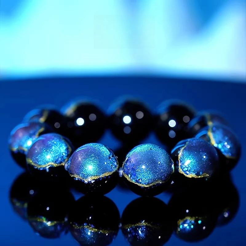 Handmade Ocean Heart Lacquer Bead Unique DIY Jewelry Making Supplies for Necklace Bracelet Boho Collection