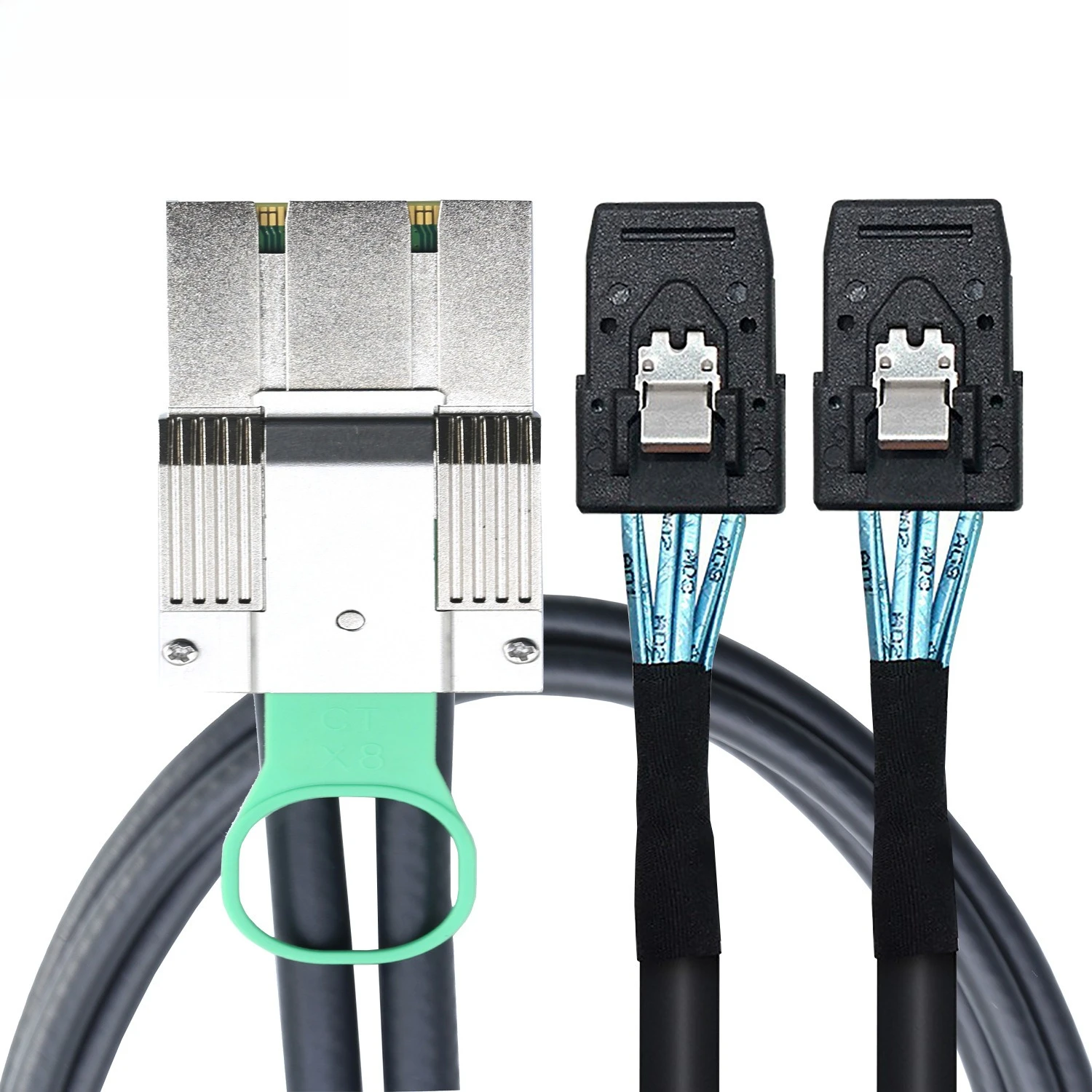 PCIE MINI SAS SFF-8088 8X I/O 68P To 2 SAS 8087 36P 4X Cables Length Optional 0.5M 1M 2M
