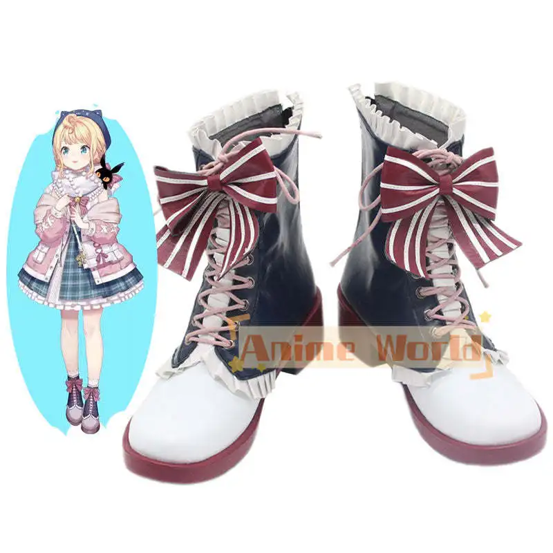 Virtual YouTuber Nijisanji Ethyria Millie Parfait Last Zuttomo Winter Outfit Cosplay Shoes Halloween Carnival Boots Custom Made