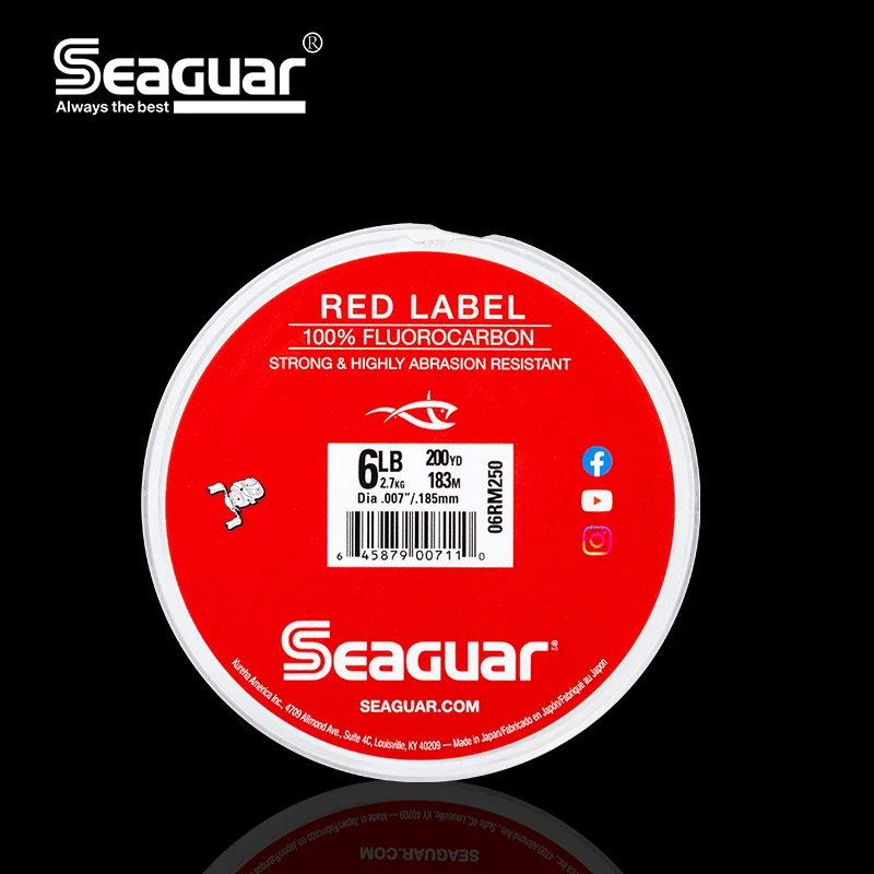 SEAGUAR Red LABEL línea de pesca fluorocarbono Japón - imagen 2