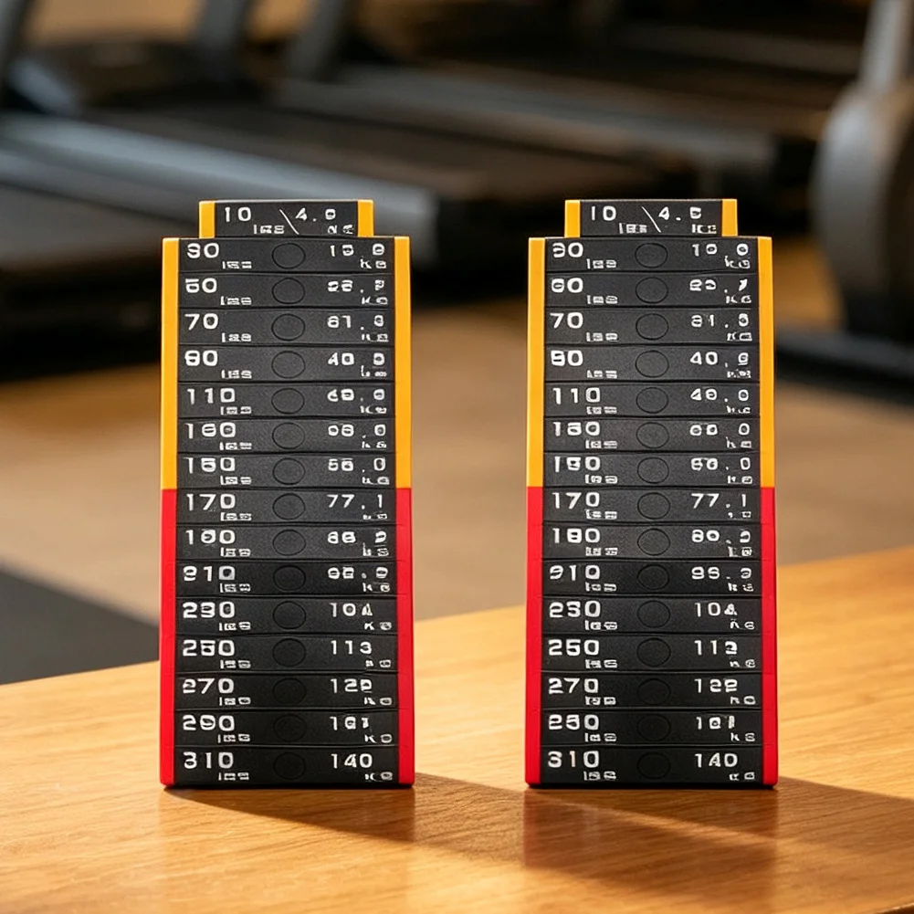 2pcs Fitness Equipment Weight Block Stickers 4.5kg-140kg Weight Stack Label Sheet Number For Gym Fitness Equipment Accessories