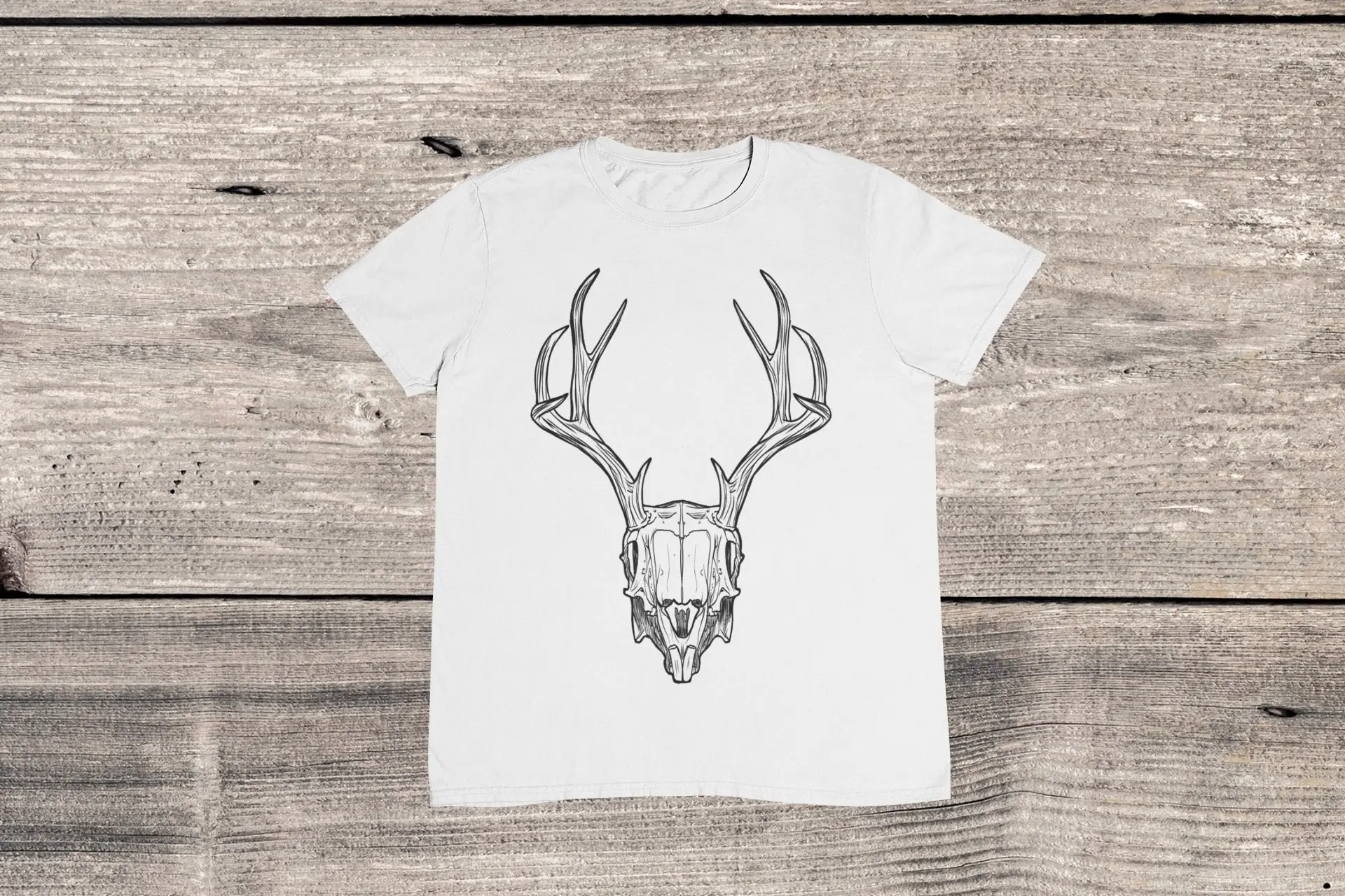 Deer Skull T Shirt Wall Head Bison