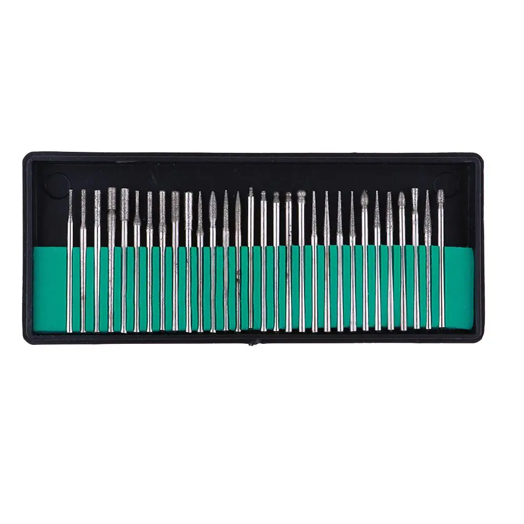 2-6pack 30 Pieces Emery Grinding Head Grinding Needle Sets for Model