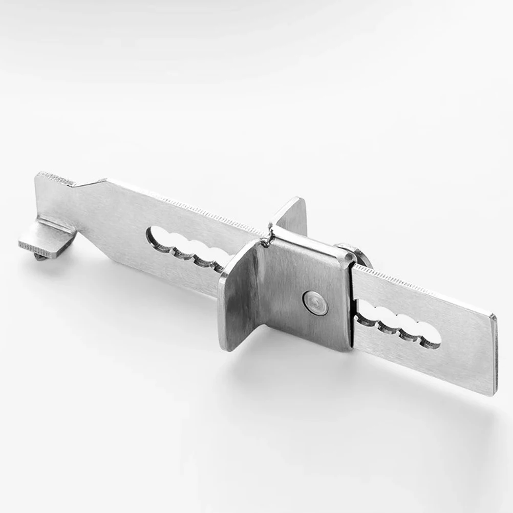 

Stainless Steel Stopper Heavy Duty Metal Security Lock For Bedroom Home Non-Skid Wall Protection Large Stop Living Room Door