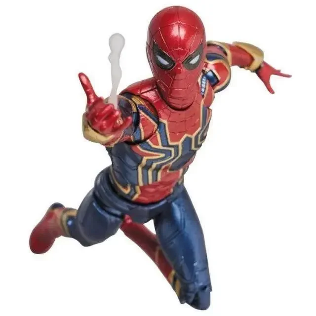 Marvel Avengers 3 Infinity War อะนิเมะตัวเลข SHF เหล็ก Spider Man MAF 081 ตุ๊กตาตกแต่งรถตุ๊กตาของเล่นเด็กแฟนของขวัญ
