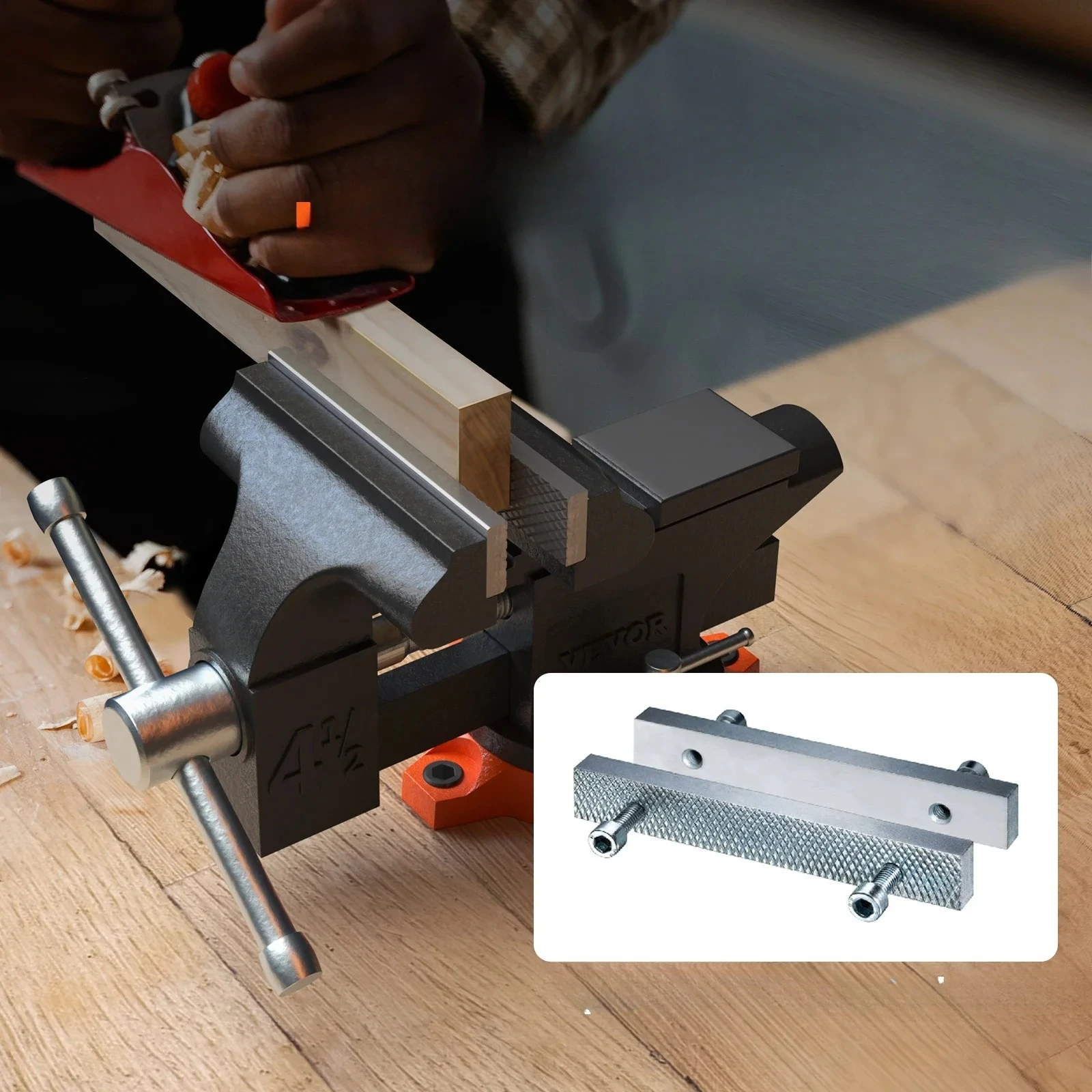 

#For VEVOR Bench Vise 4.5" 6" 6.5" Multipurpose with Swivel Base & Anvil Heavy Duty Cast Iron for Drilling, Conduit Cutting