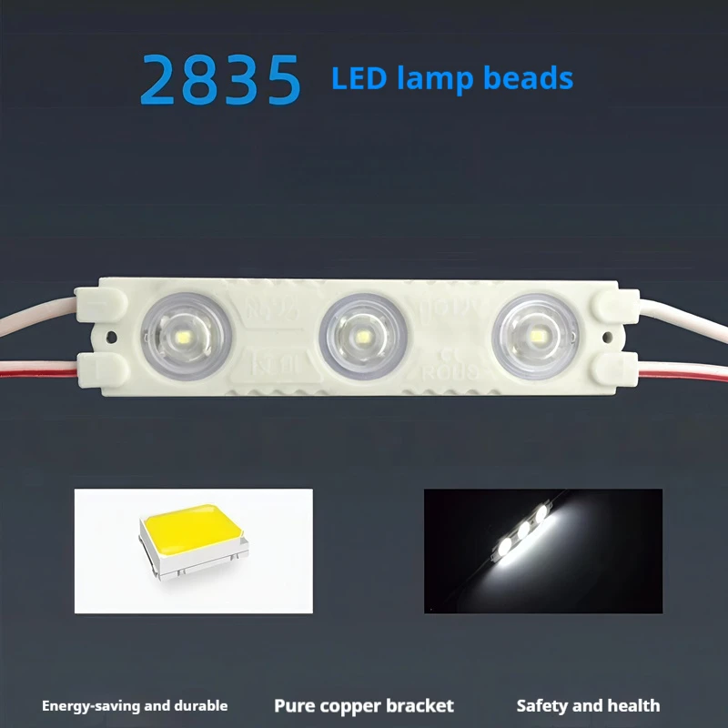20 pz DC 12 V Modulo LED Luce SMD 2835 Super Luminoso Esterno Impermeabile Retroilluminazione per Negozio Segno Luce-box Decorazione Pubblicitaria