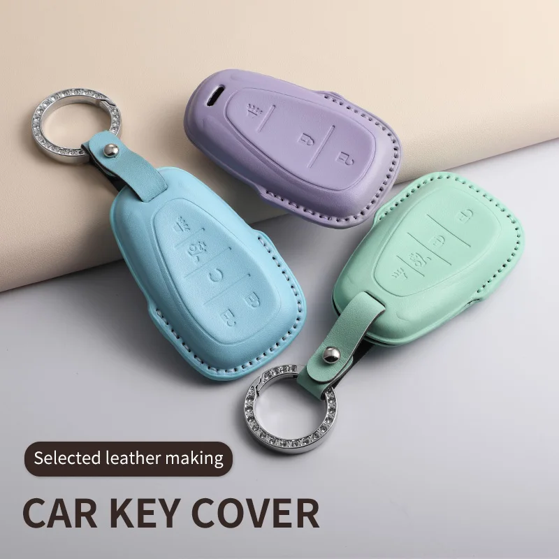 Funda para llave de coche, carcasa Fob para Chevrolet Cruze Malibu XL Camaro Blazer Equinox Camaro 2017, soporte para llavero, accesorios para coche