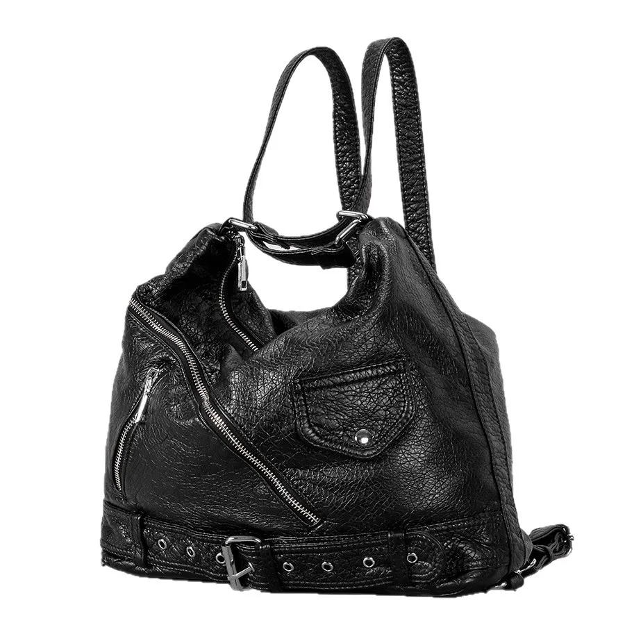 

Рок Женская сумка-ведро на плечо Сумки-мессенджеры с заклепками в стиле панк Сумки из искусственной кожи женские дизайнерские сумки Многофункциональный рюкзак