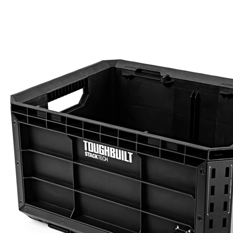 TOUGHBUILT TB-B1-X-50 StackTech Tool Crate With Rail Large Space Armored Corners Impact Resistant ToolBox